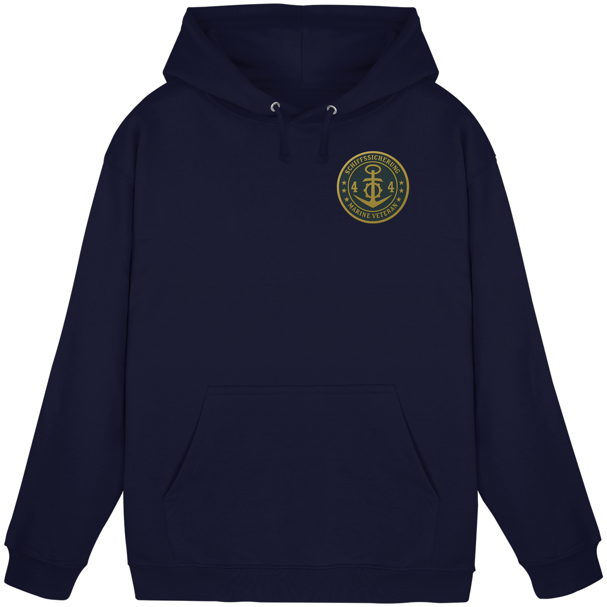 Marine Veteran 44er SCHIFFSSICHERUNG - Metalleffekt - Basic Unisex Hoodie