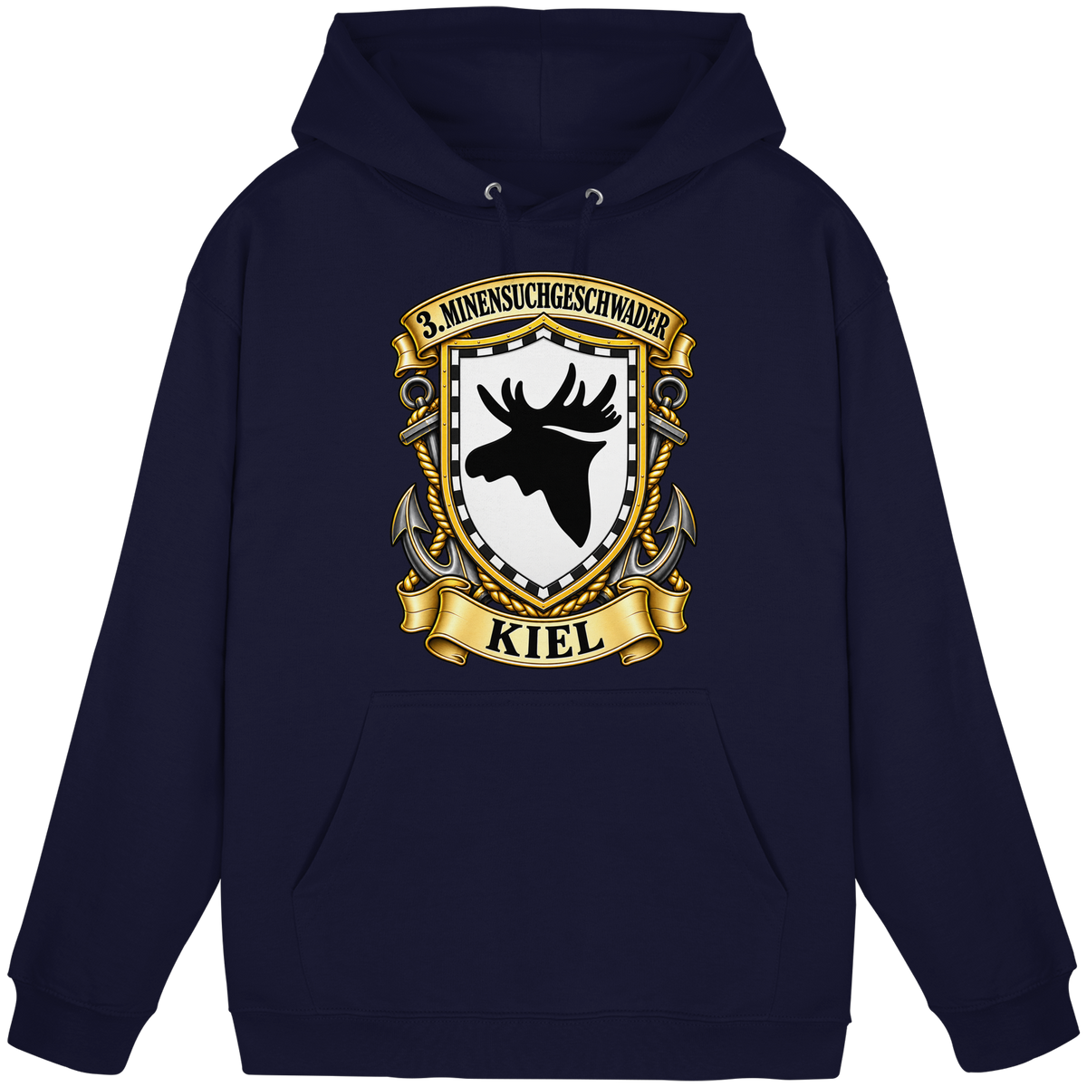 Wappen 3. Minensuchgeschwader - KIEL - Basic Unisex Hoodie