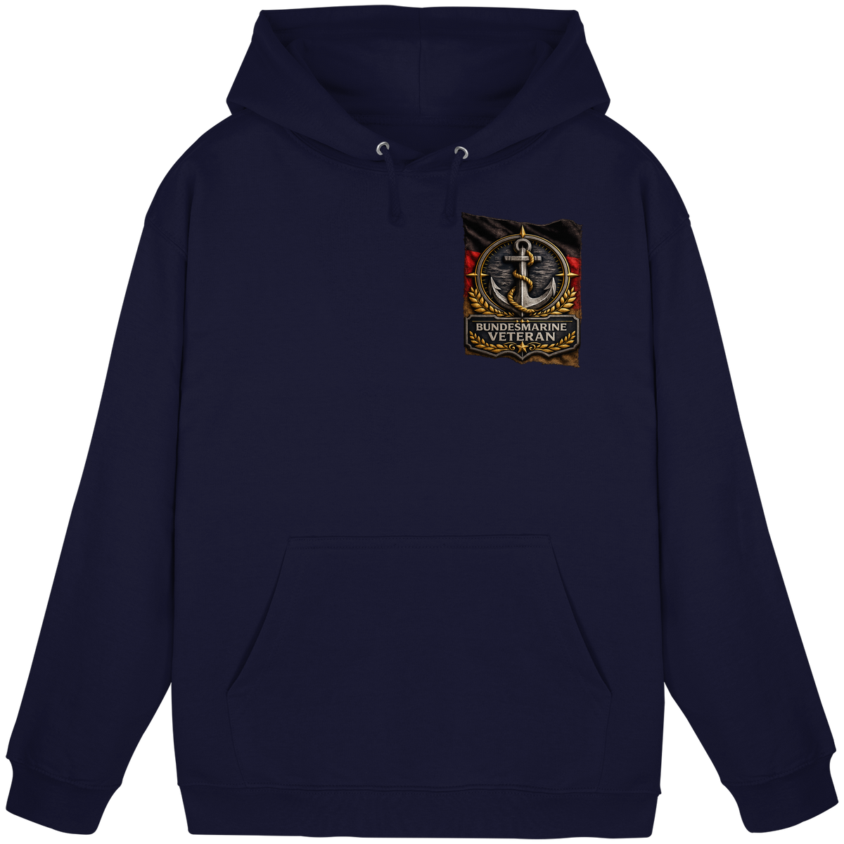 Bundesmarine Veteran Flagge - Brustlogo - Basic Unisex Hoodie