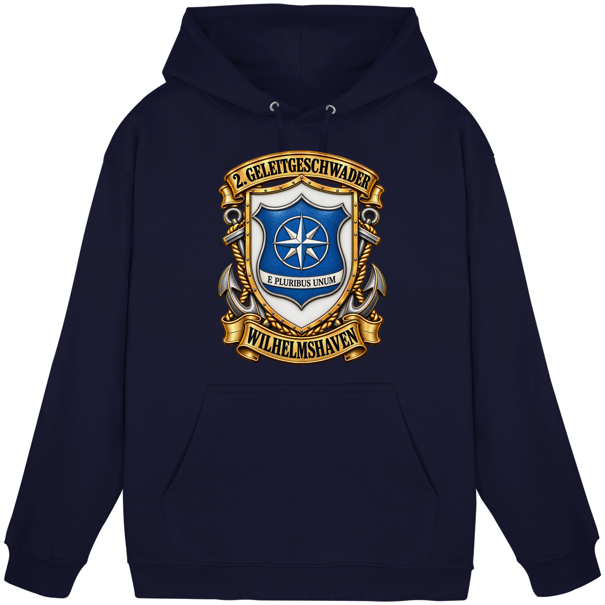 Wappen 2. Geleitgeschwader - Wilhelmshaven - Basic Unisex Hoodie