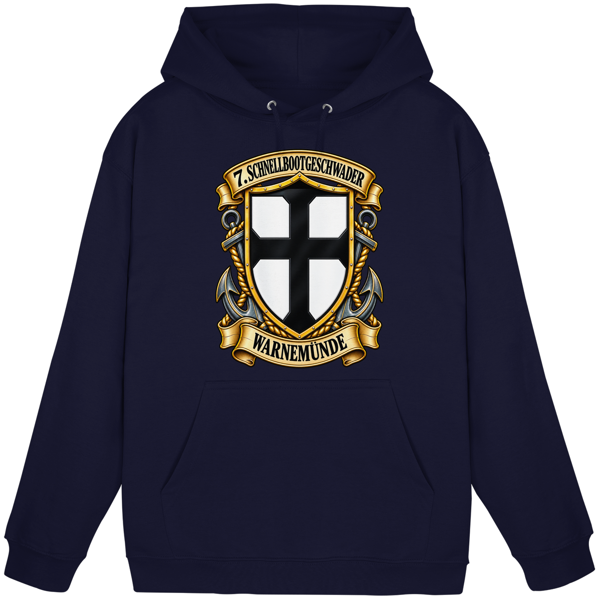 Wappen 7. Schnellbootgeschwader - WARNEMÜNDE - Basic Unisex Hoodie