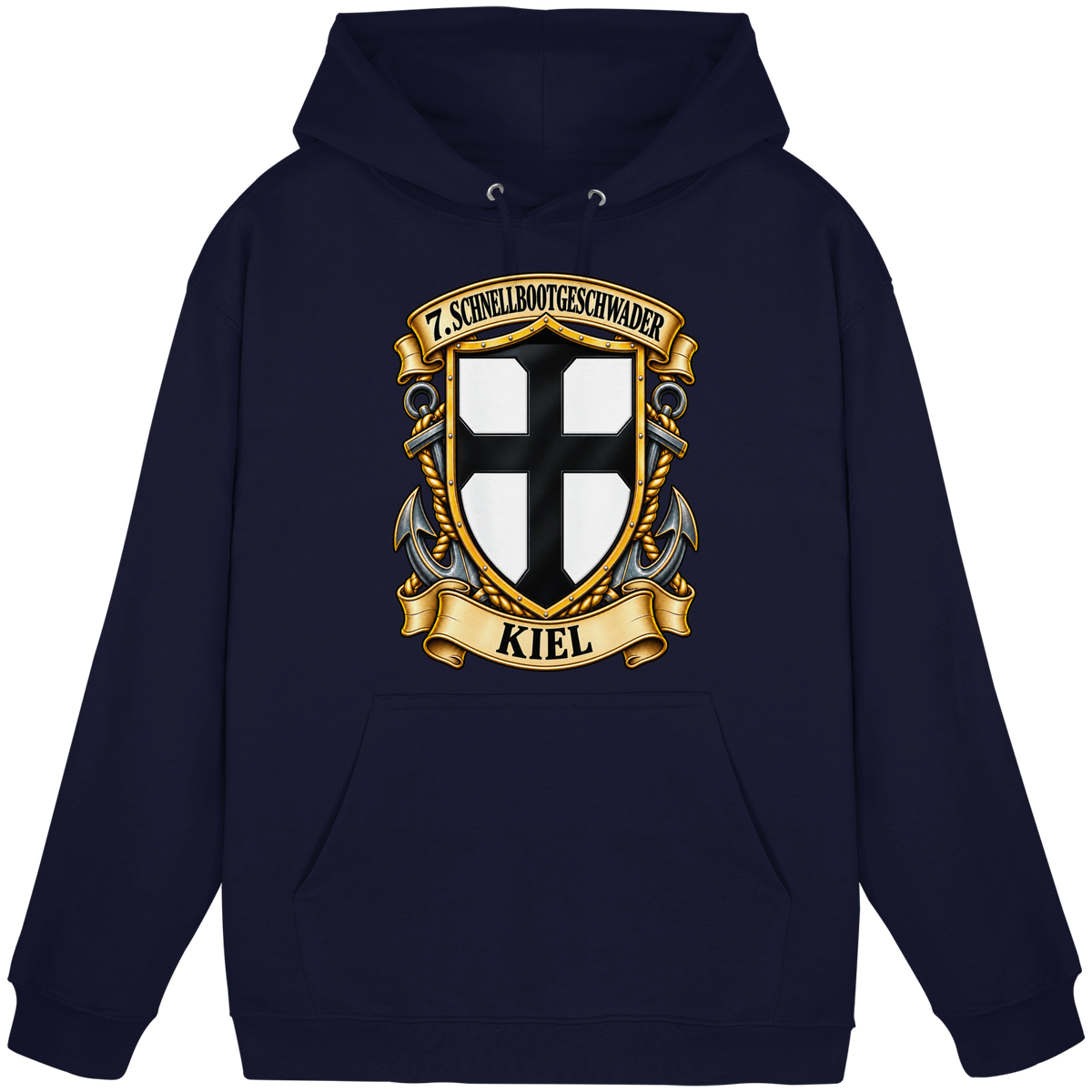 Wappen 7. Schnellbootgeschwader - KIEL - Basic Unisex Hoodie