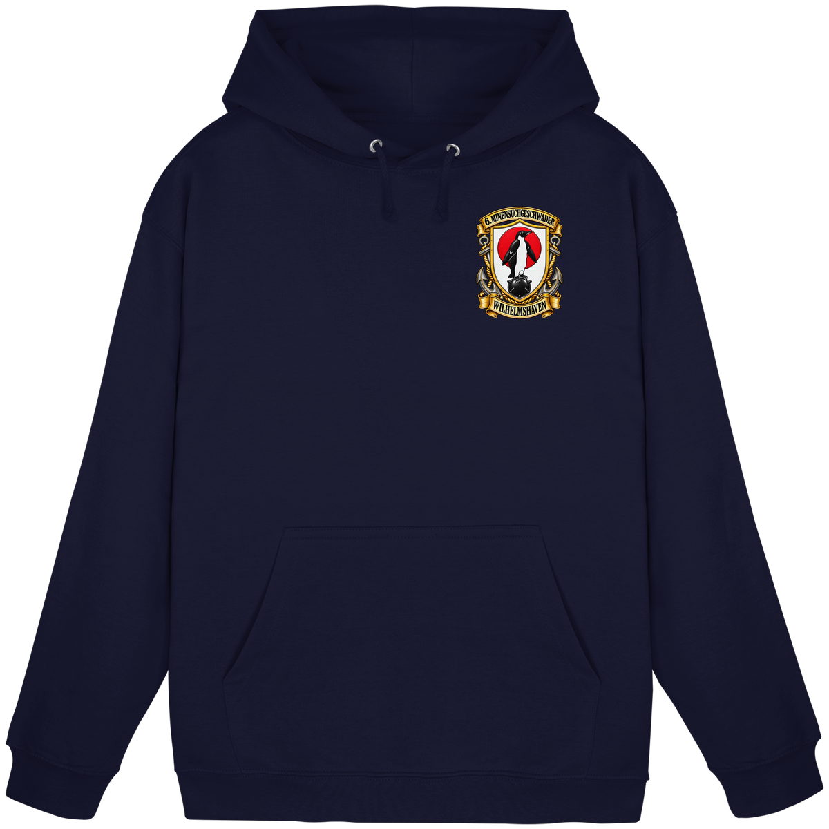 Wappen 6. Minensuchgeschwader - WILHELMSHAVEN - Brustlogo - Basic Unisex Hoodie