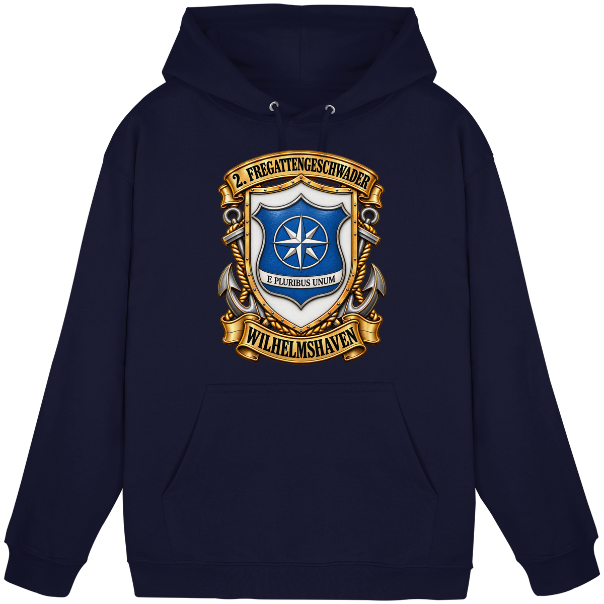 Wappen 2. Fregattengeschwader - Wilhelmshaven - Basic Unisex Hoodie
