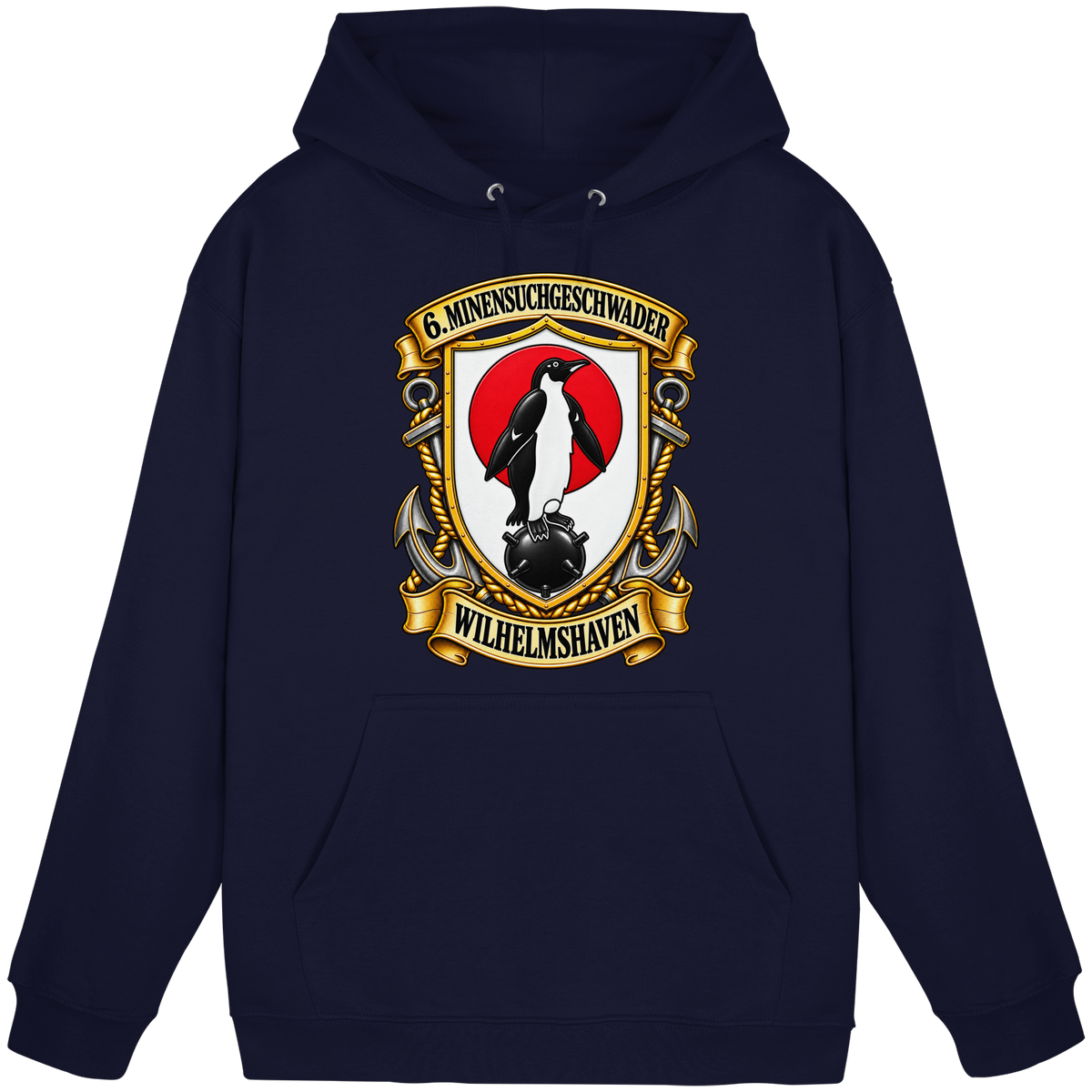Wappen 6. Minensuchgeschwader - WILHELMSHAVEN - Basic Unisex Hoodie
