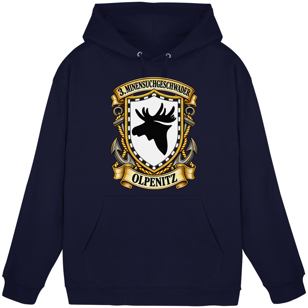 Wappen 3. Minensuchgeschwader - OLPENITZ - Basic Unisex Hoodie