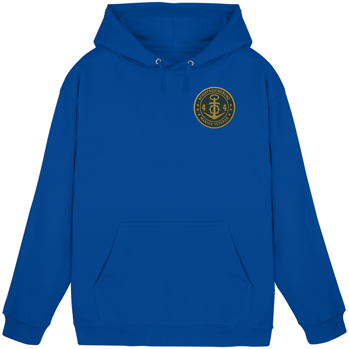 Marine Veteran 44er SCHIFFSSICHERUNG - Metalleffekt - Basic Unisex Hoodie