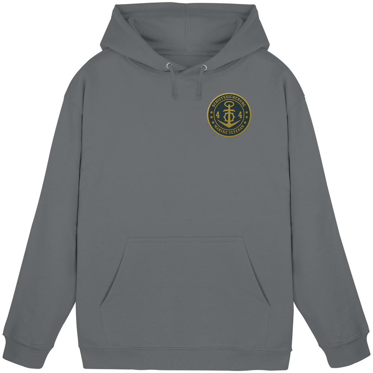 Marine Veteran 44er SCHIFFSSICHERUNG - Metalleffekt - Basic Unisex Hoodie