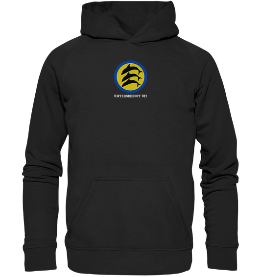 U17 Wappen mittig, U-Bootabzeichen - Basic Unisex Hoodie XL