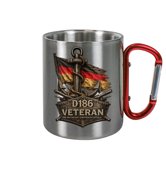 Veteran D186 Flagge - Edelstahl Tasse