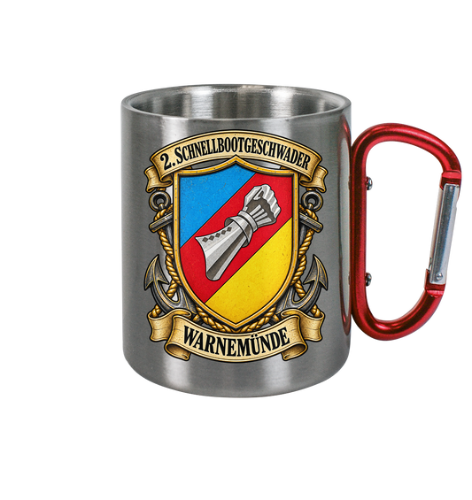 Wappen 2. Schnellbootgeschwader - Warnemünde - Edelstahl Tasse