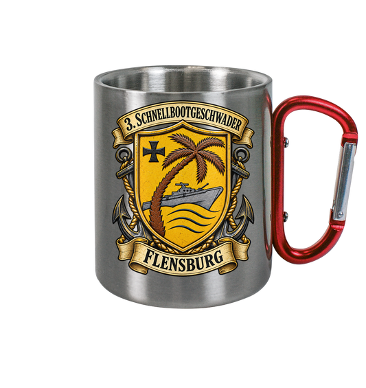 Wappen 3. Schnellbootgeschwader - FLENSBURG - Edelstahl Tasse