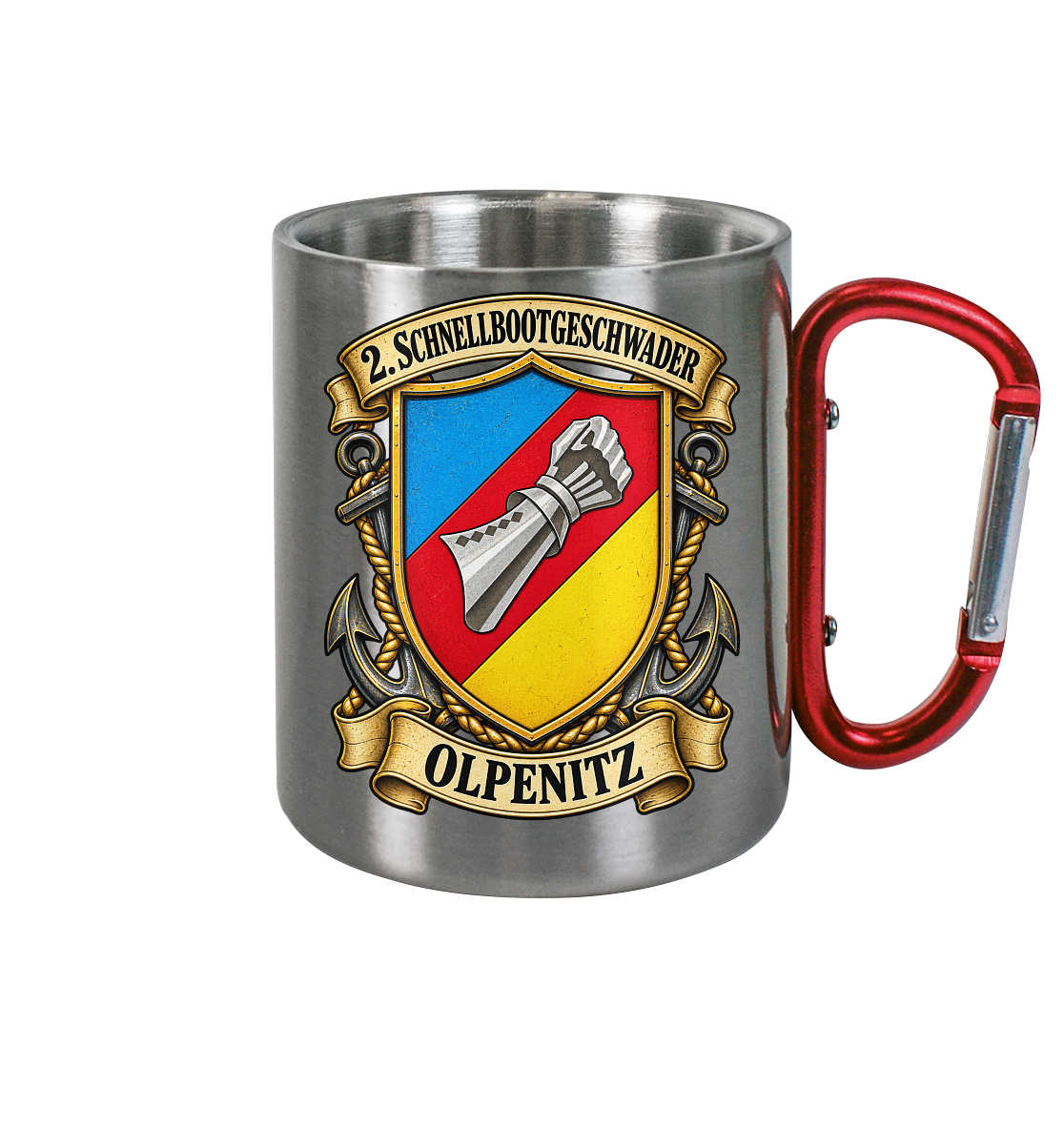Wappen 2. Schnellbootgeschwader - Olpenitz - Edelstahl Tasse