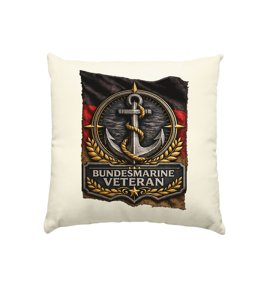 BUNDESMARINE VETERAN FLAGGE  - Kissen natur 40x40cm