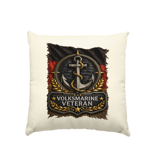 VOLKSMARINE VETERAN FLAGGE - Kissen natur 40x40cm