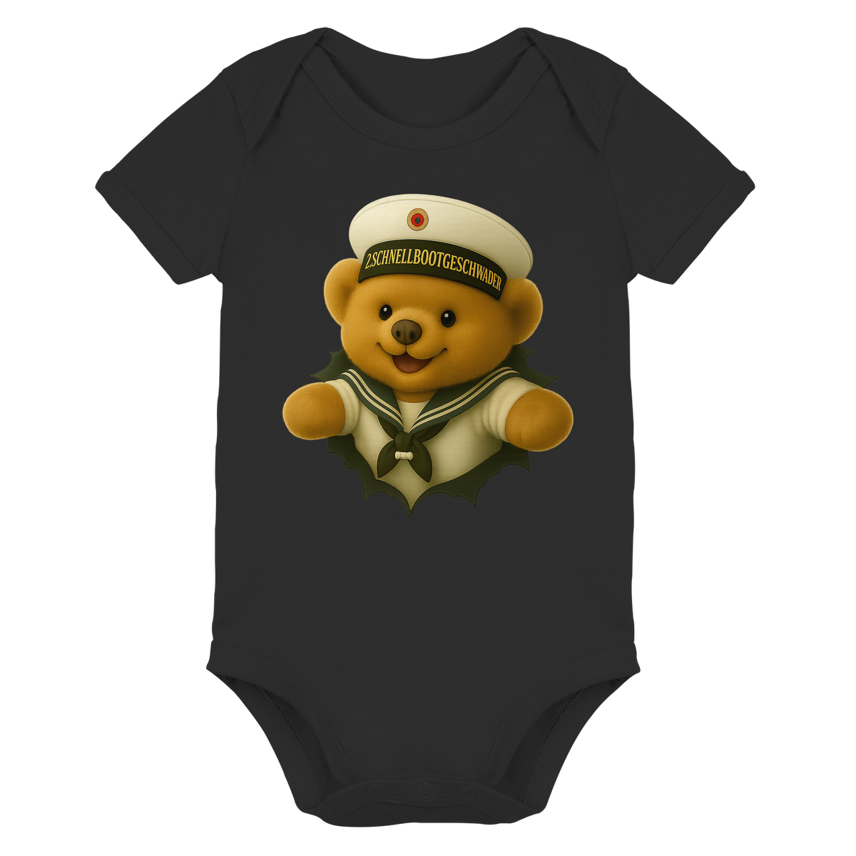 Teddy 2. SCHNELLBOOTGESCHWADER - Organic Baby Bodysuit
