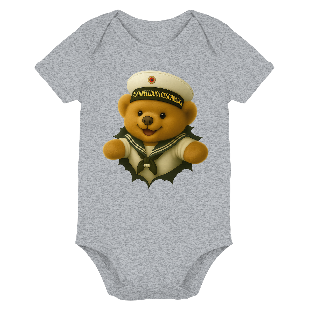 Teddy 2. SCHNELLBOOTGESCHWADER - Organic Baby Bodysuit