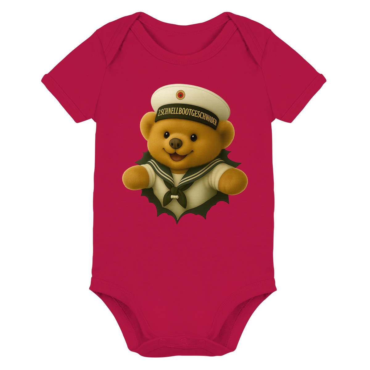 Teddy 2. SCHNELLBOOTGESCHWADER - Organic Baby Bodysuit