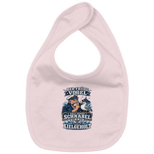 Der frühe Vogel... kielgeholt - Organic Baby-Lätzchen