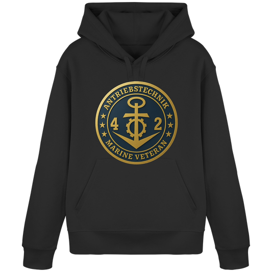 Marine Veteran 42er ANTRIEBSTECHNIK - Metalleffekt - Organic Basic Hoodie
