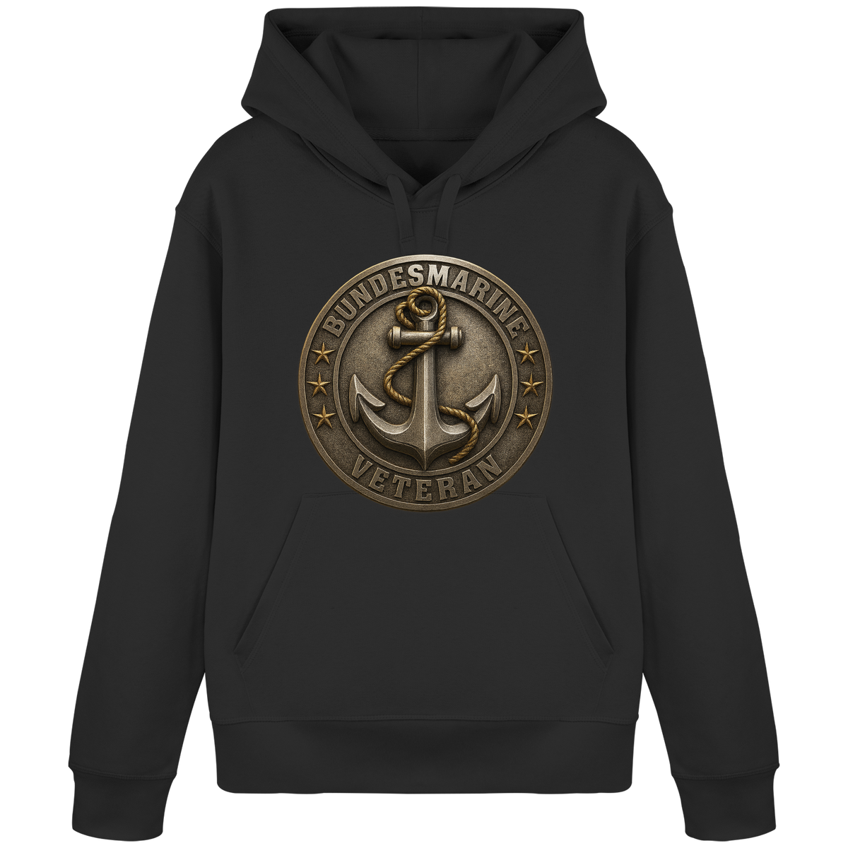 Logo BUNDESMARINE - Metalleffekt - Organic Basic Hoodie