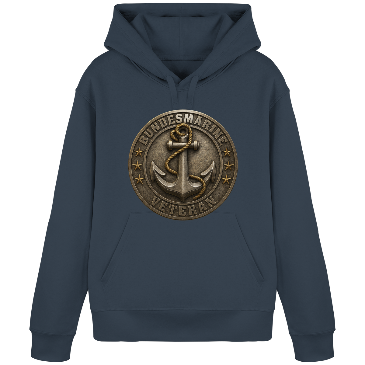 Logo BUNDESMARINE - Metalleffekt - Organic Basic Hoodie