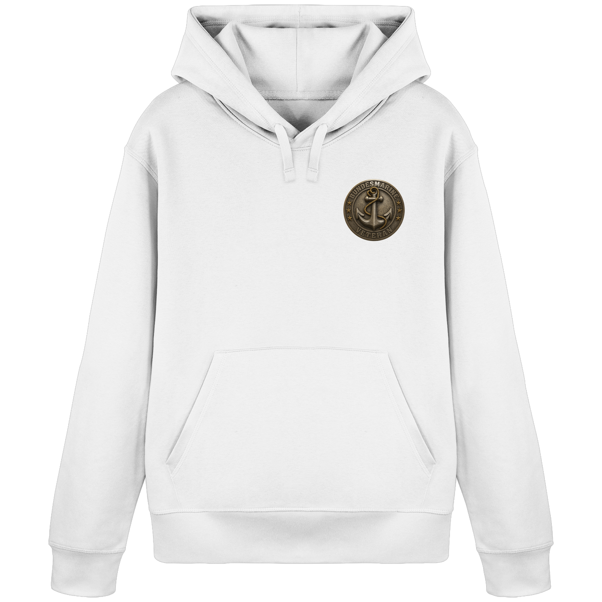 Logo BUNDESMARINE - Metalleffekt - Organic Basic Hoodie