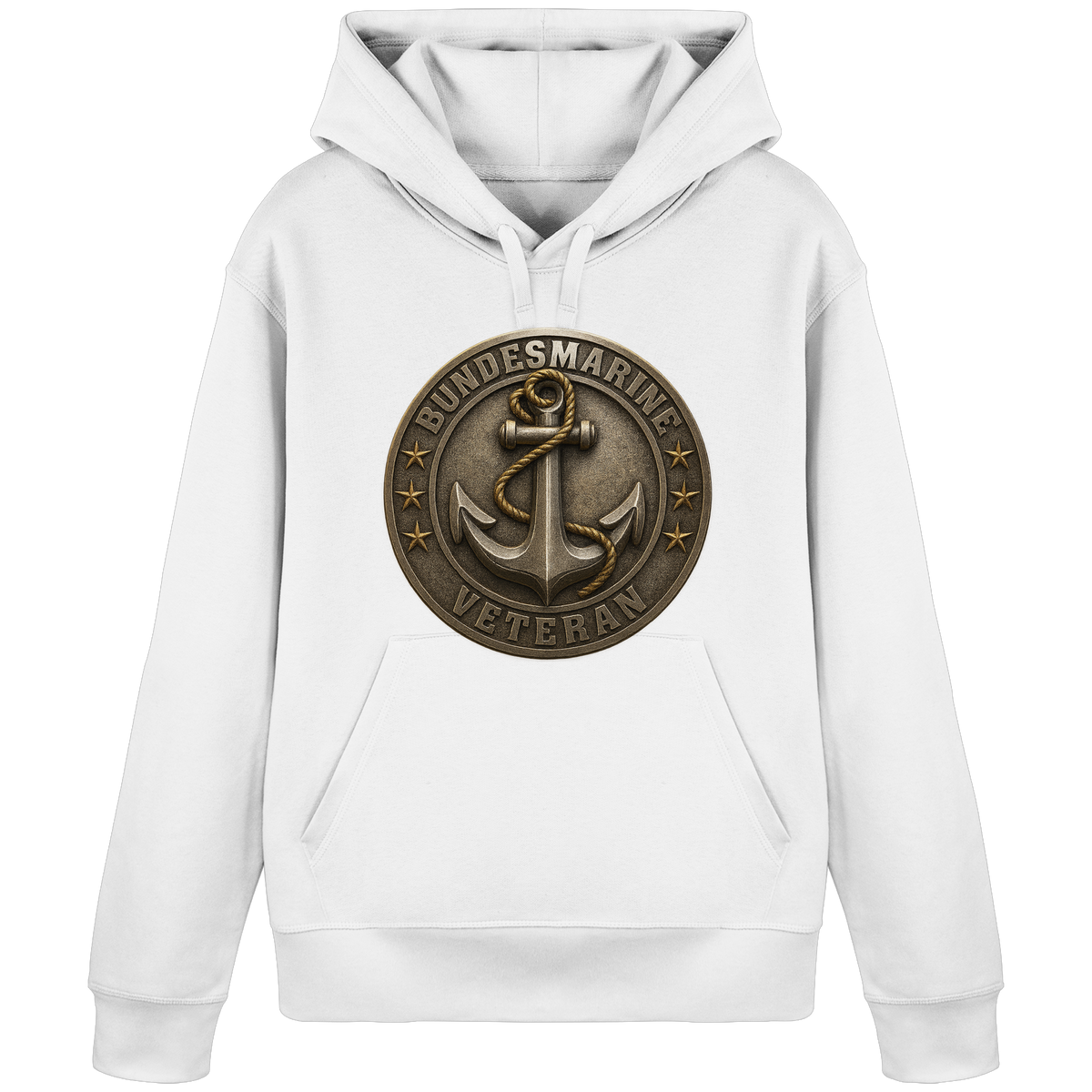 Logo BUNDESMARINE - Metalleffekt - Organic Basic Hoodie
