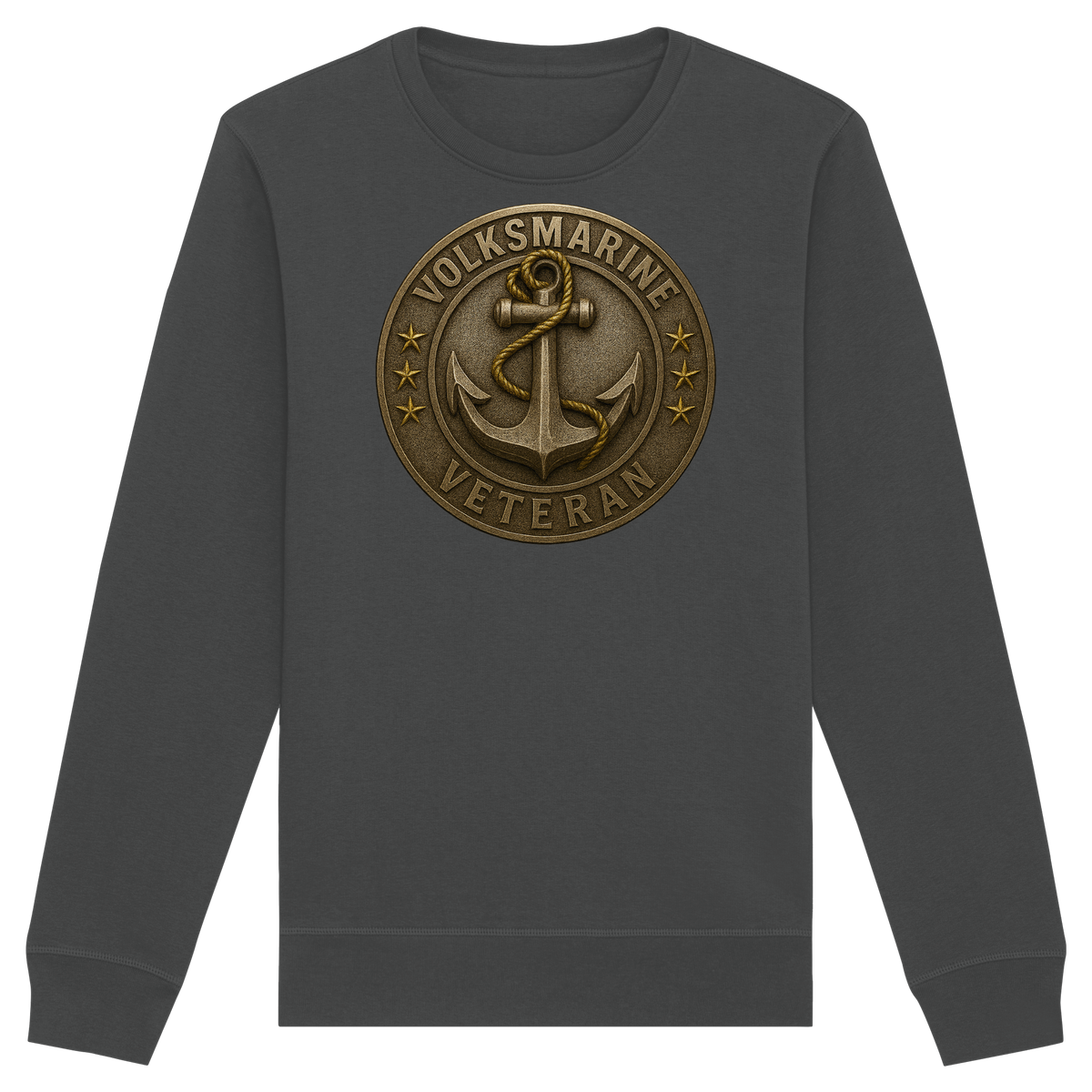 Volksmarine Veteran - Metalleffekt - Organic Basic Unisex Sweatshirt