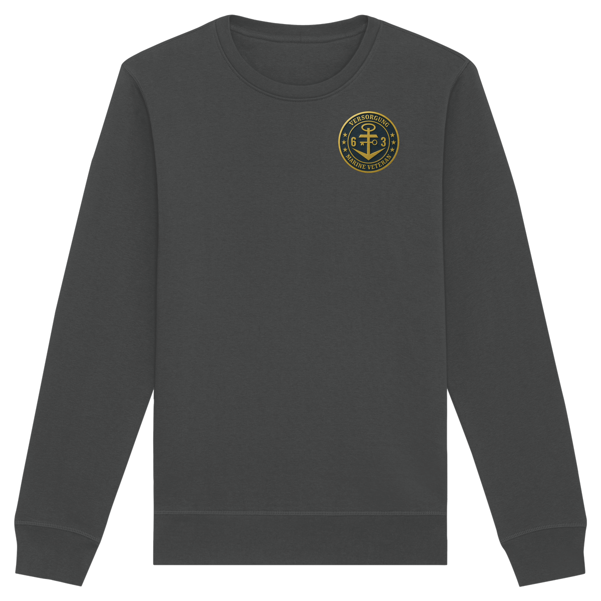 Marine Veteran 63er VERSORGUNG - Metalleffekt - Organic Basic Unisex Sweatshirt