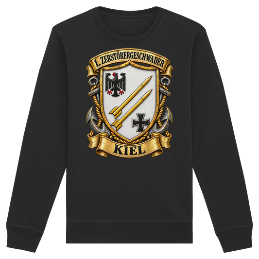 Wappen 1. Zerstörergeschwader - KIEL - Organic Basic Unisex Sweatshirt