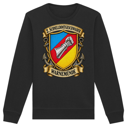 Wappen 2. Schnellbootgeschwader - Warnemünde - Organic Basic Unisex Sweatshirt