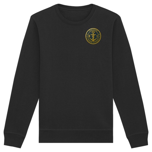 Marine Veteran 81er SANITÄTER - Metalleffekt - Organic Basic Unisex Sweatshirt
