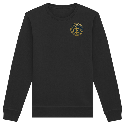 Marine Veteran 26er NAVIGATION - Metalleffekt  - Organic Basic Unisex Sweatshirt