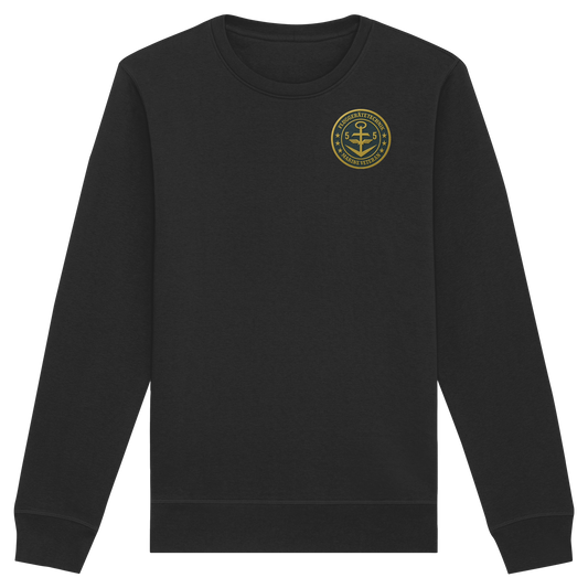 Marine Veteran 55er FLUGGERÄTETECHNIK - Metalleffekt - Organic Basic Unisex Sweatshirt