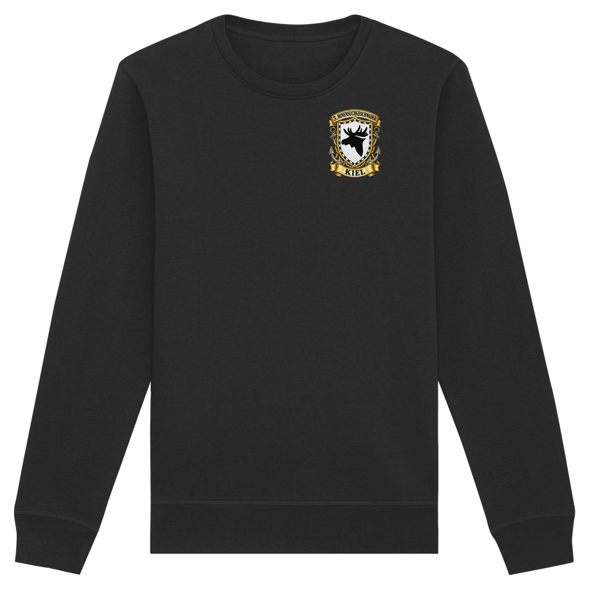 Wappen 3. Minensuchgeschwader - KIEL - Brustlogo - Organic Basic Unisex Sweatshirt