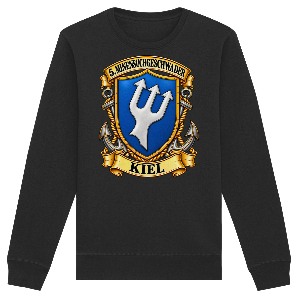 Wappen 5. Minensuchgeschwader - KIEL - Organic Basic Unisex Sweatshirt