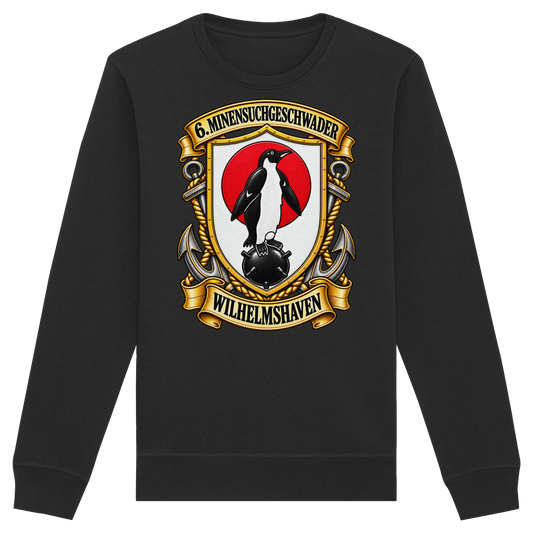 Wappen 6. Minensuchgeschwader - WILHELMSHAVEN - Organic Basic Unisex Sweatshirt