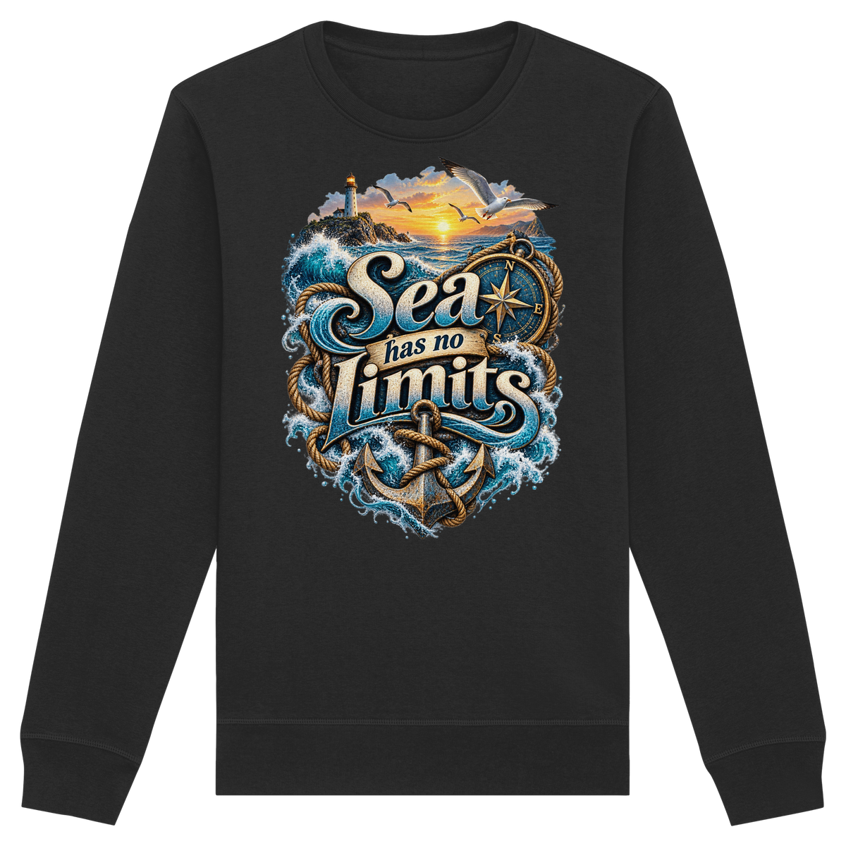Sea has no Limits - Organic Basic Unisex Sweatshirt
