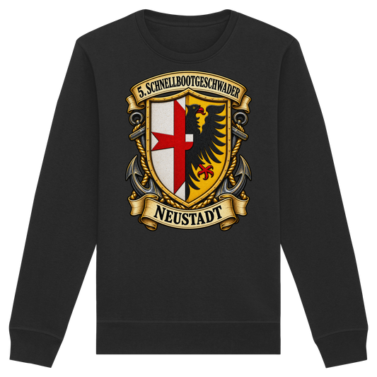 Wappen 5. Schnellbootgeschwader - NEUSTADT - Organic Basic Unisex Sweatshirt