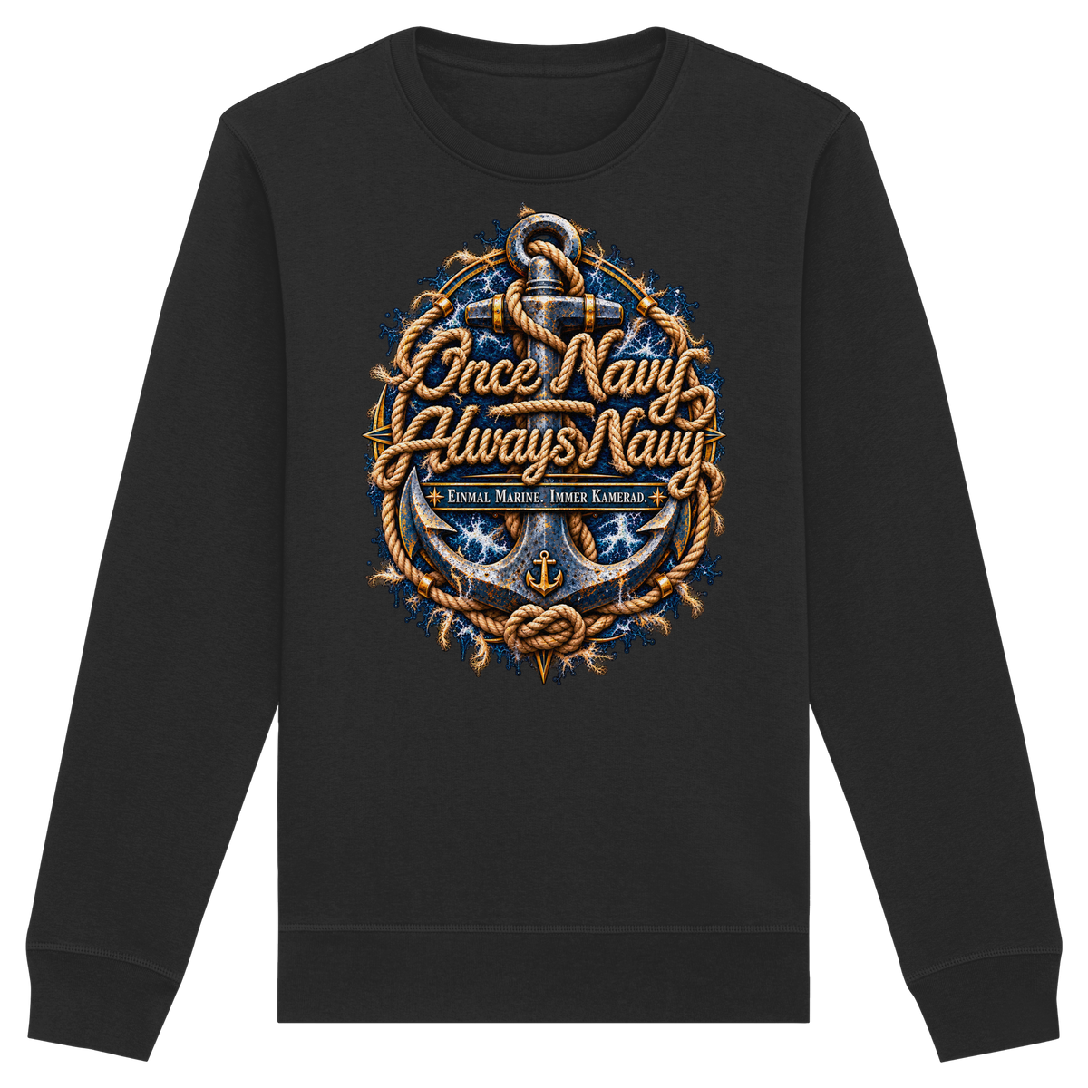 Once Navy - Always Navy - Organic Basic Unisex Sweatshirt