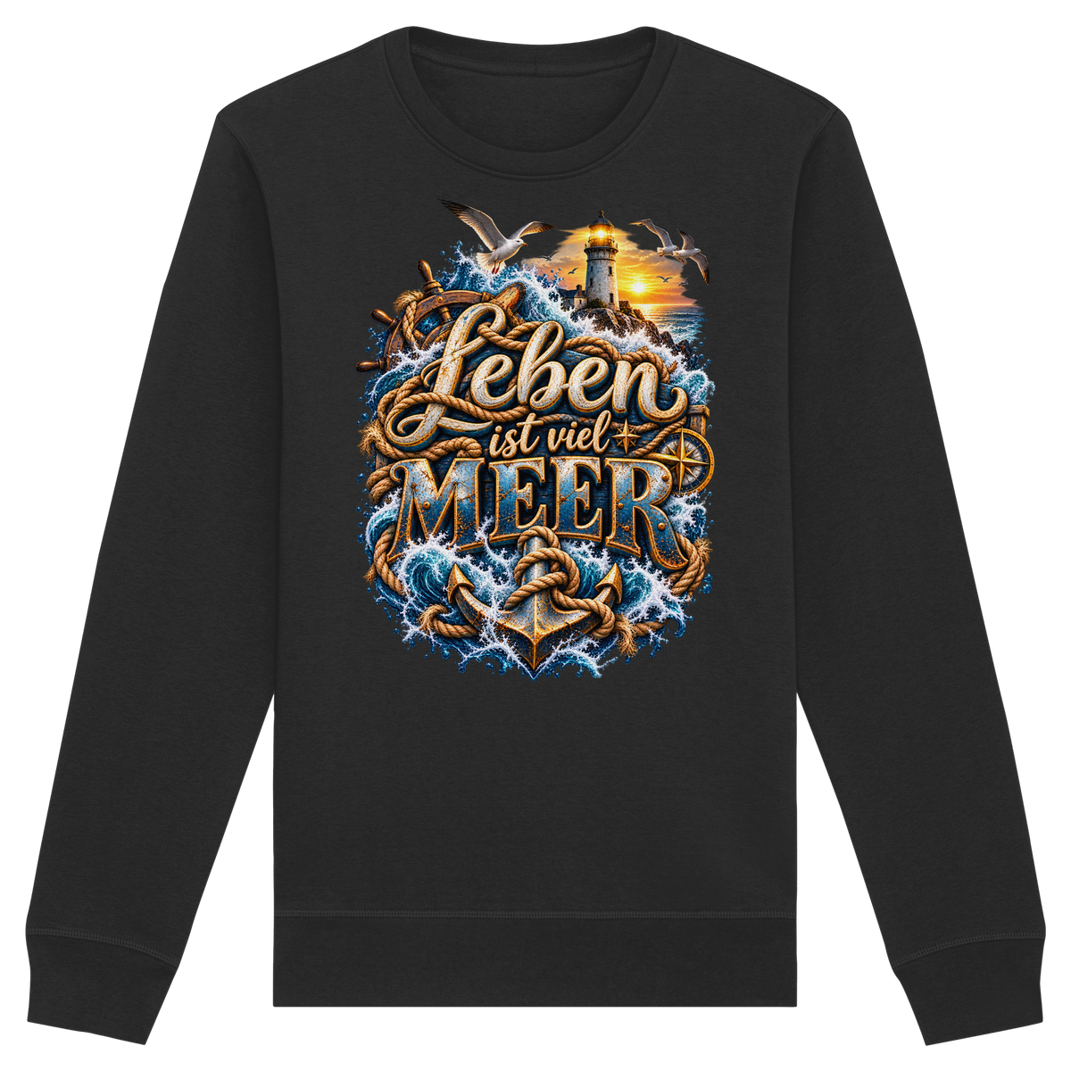Leben ist viel Meer - Organic Basic Unisex Sweatshirt
