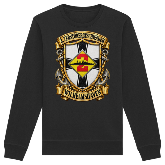 Wappen 2. Zerstörergeschwader - WILHELMSHAVEN - Organic Basic Unisex Sweatshirt