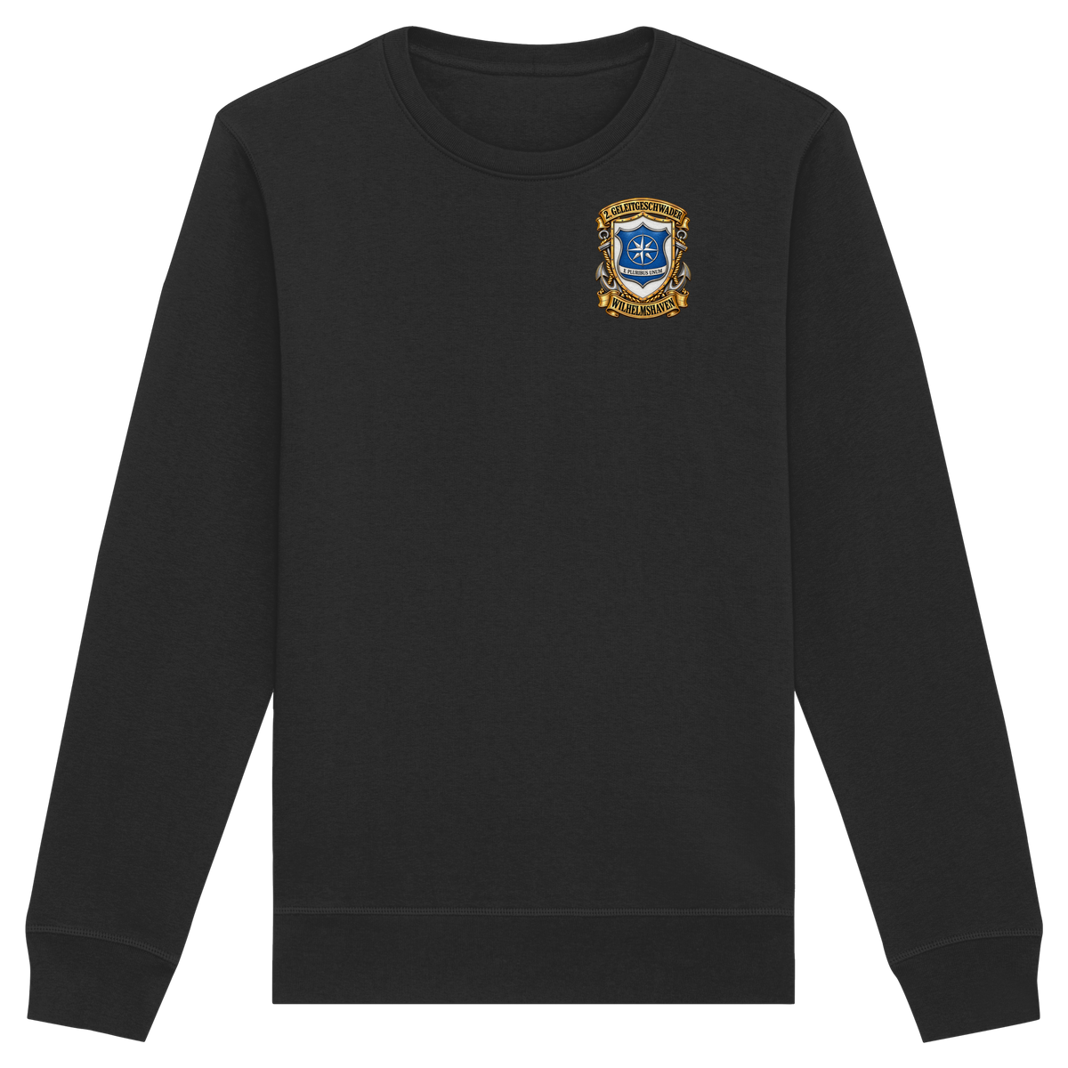 Wappen 2. Geleitgeschwader - Wilhelmshaven - Brustlogo - Organic Basic Unisex Sweatshirt