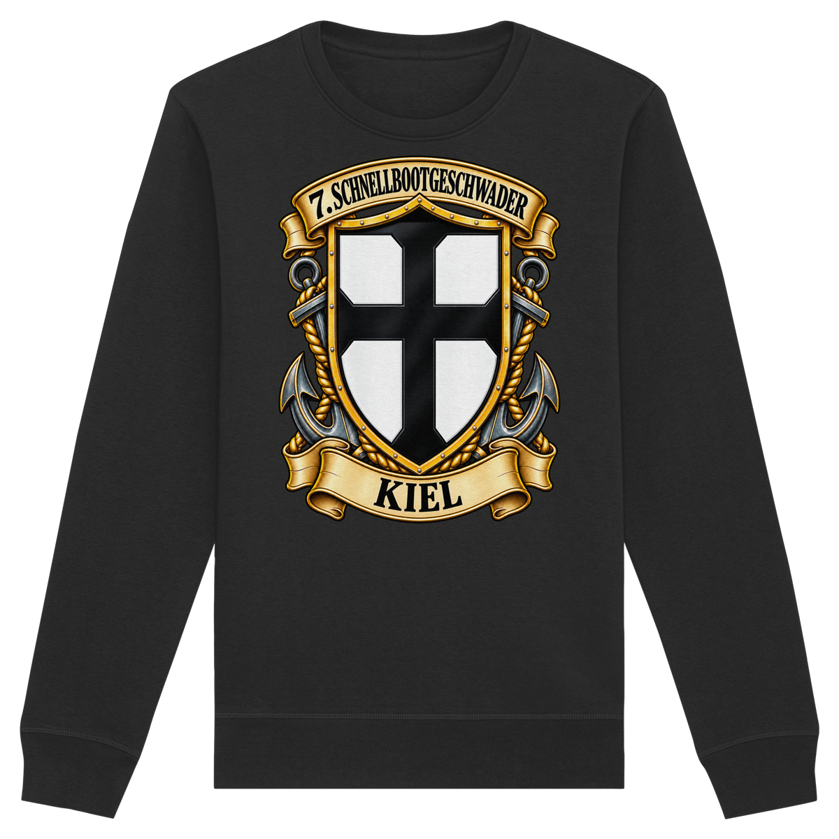 Wappen 7. Schnellbootgeschwader - KIEL - Organic Basic Unisex Sweatshirt