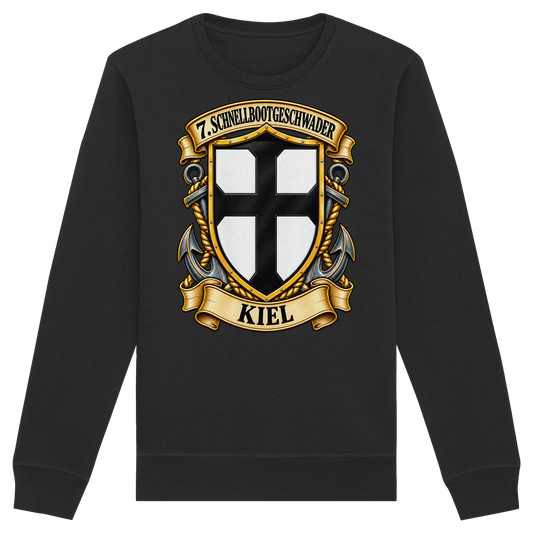 Wappen 7. Schnellbootgeschwader - KIEL - Organic Basic Unisex Sweatshirt