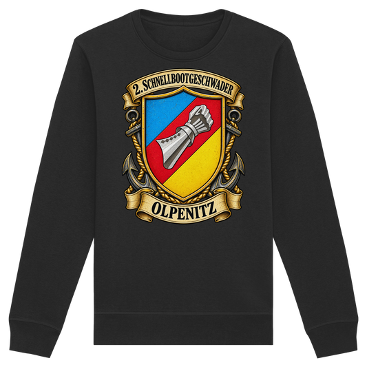 Wappen 2. Schnellbootgeschwader - Olpenitz - Organic Basic Unisex Sweatshirt