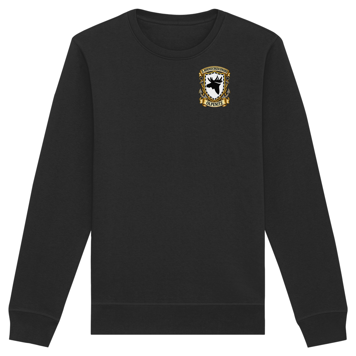 Wappen 3. Minensuchgeschwader - OLPENITZ - Brustlogo - Organic Basic Unisex Sweatshirt