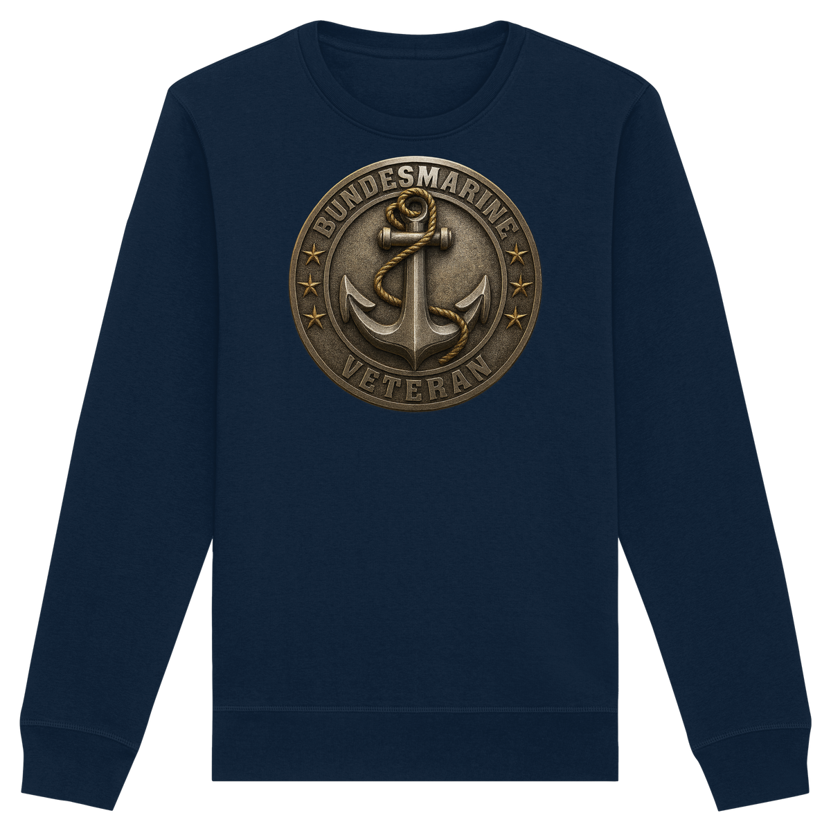 Logo BUNDESMARINE - Metalleffekt - Organic Basic Unisex Sweatshirt