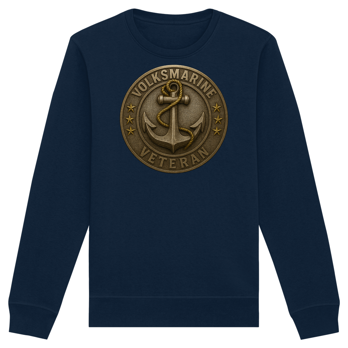 Volksmarine Veteran - Metalleffekt - Organic Basic Unisex Sweatshirt